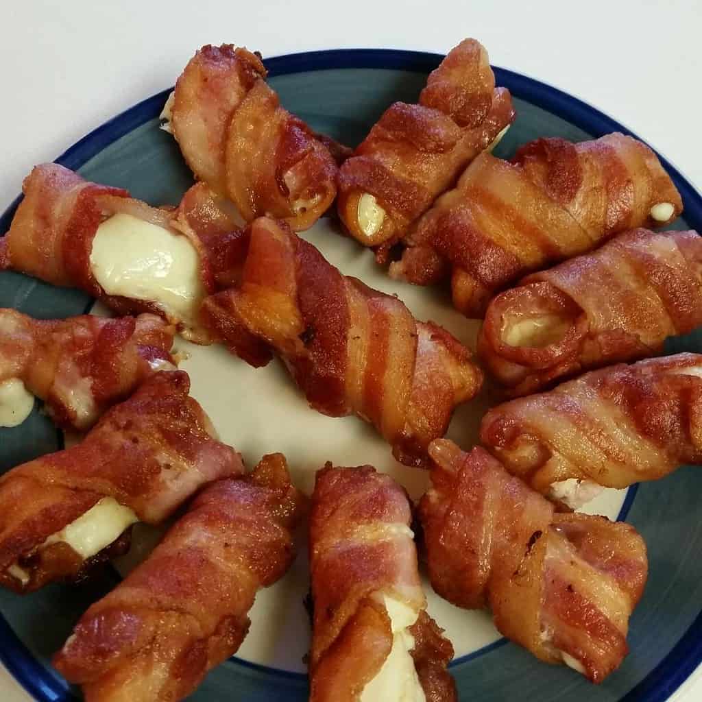 Bacon Wrapped Mozzarella Sticks